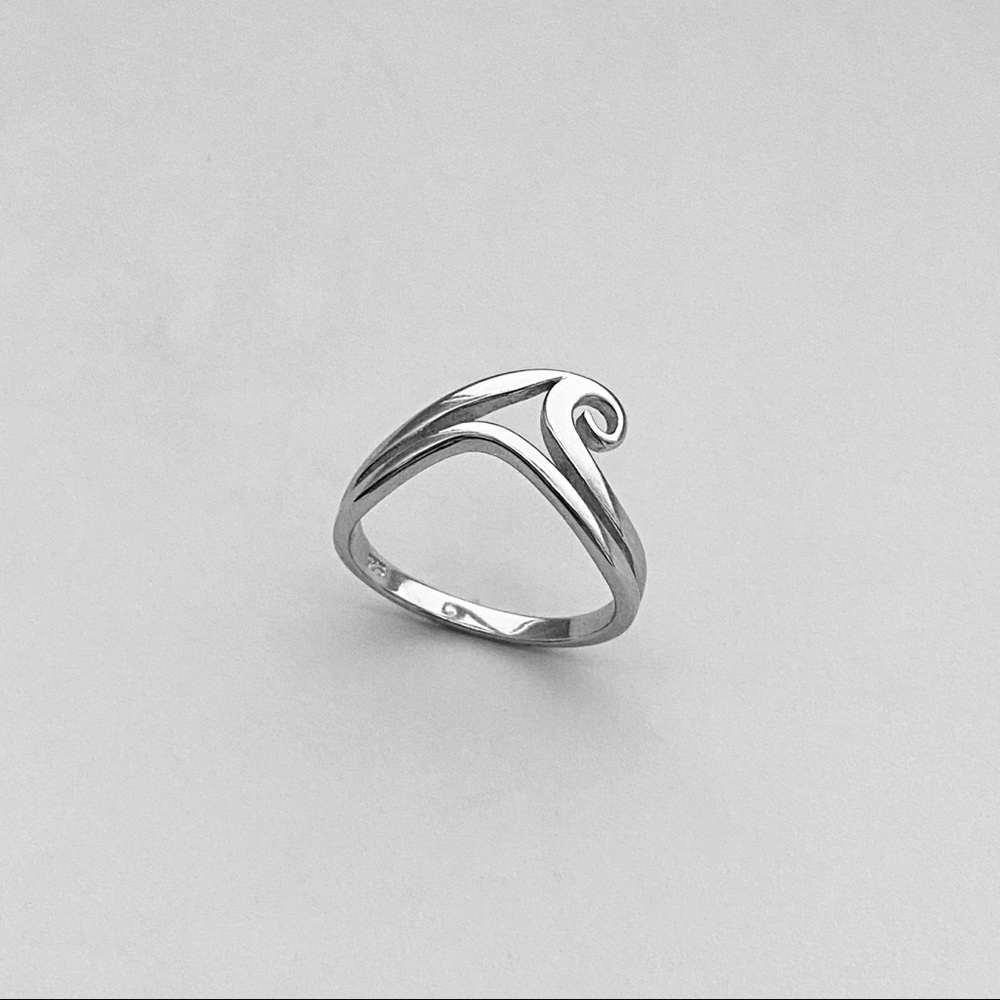Sterling silver wave ring, wave ring, silver wave ring, silver ring, water ring
